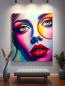 Preview: Buntes abstraktes pop art gesicht kaufen origina-peggy liebenowl